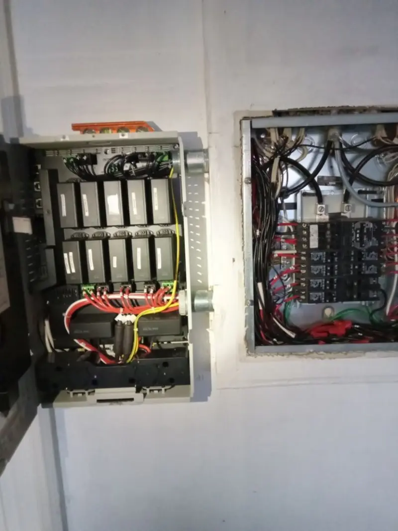 Electrical panel upgrade completed for Security Camera Wiring in Castaic